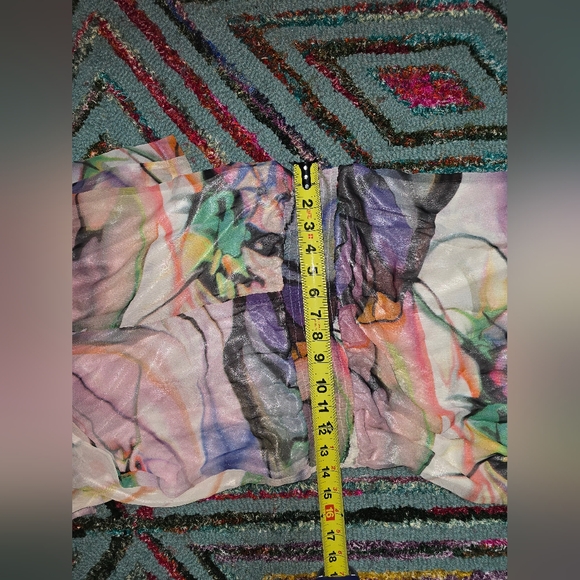 Monique Leshman Sample Piece Colorful Abstract Jumpsuit Silk With Lining Size SM - Picture 7 of 12